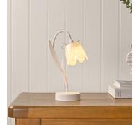 Hestia Floral LED Table Lamp - Cream in White Hestia White