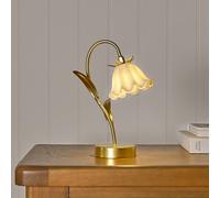 Hestia Floral Stem Led Table Lamp - Gold Gold