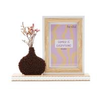 Hestia Frame with Vase & Dried Flowers - 4" x 6" Natural Hestia Multicolor