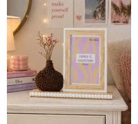 Hestia Frame With Vase & Dried Flowers - 4" X 6" Natural Multi