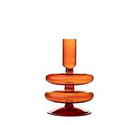 Hestia Glass Candle Holder Terracotta 15 x 9cm
