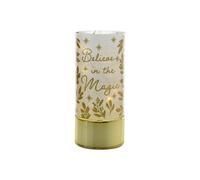 Hestia Glass Led Tube Light - Believe In The Magic 20Cm In Gold Gold One Size