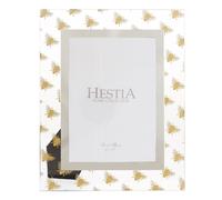 Hestia Glass Photo Frame Gold Bee 5" x 7"
