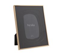 Hestia Gold & Black Aluminium Photo Frame Layered Mount - 4" x 6" Hestia Black
