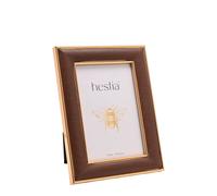 Hestia Gold Coloured Photo Frame In Brown Brown