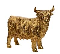 Hestia Gold Highland Cow - Large Gold