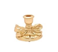 Hestia Gold Ribbon Taper Candle Holder Gold One Size