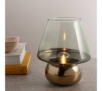 Hestia Green & Gold Led Lamp 20.5Cm In Light Green Light Green One Size