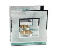 Hestia Grey Feather Tealight Holder - P2293