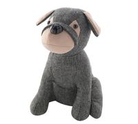 Hestia Grey Sitting Dog Doorstop Grey One Size
