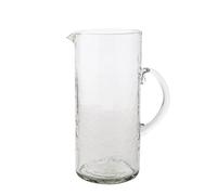 Hestia Hammered Style Glass Jug in Clear Hestia Clear