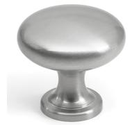 HESTIA HARDWARE 25 Pack | Satin Nickel Knobs Round Cabinet Knob - Silver Drawer Knob - 1.15 Inch (29mm) Kitchen Cabinet Knobs and Pulls (Z5.25.S)
