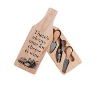 Hestia Heista Cheese & Wine Set in Wooden Case 3.5 x 32.2 x 11.4cm