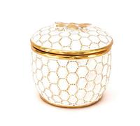 Hestia Honey Bee Honeycomb Trinket Box