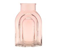 Hestia Light Pink Glass Vase - Tall Modern Cylindrical Vase with Wide Neck, Perfect for Fresh Flowers, Dried Botanicals, and Contemporary Home Décor - H: 30cm x W: 13cm.