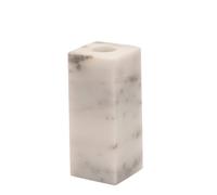 Hestia Marble Candle Holder - 12Cm In White White One Size