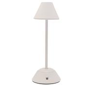 Matt Putty White USB LED Touch Table Lamp - Medium Hestia Off White One Size