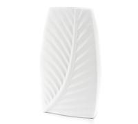 Hestia Matte White Ceramic Leaf Vase 36cm