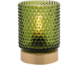 Hestia Metal LED Cordless Portable Table Lamp - Gold & Green