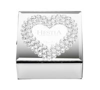 Hestia Mirror Glass Heart Shaped Jewellery Box