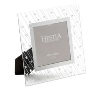 Hestia Mirror Glass Raindrop Design Frame 4" X 4"