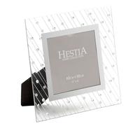 Hestia Mirror Glass Raindrop Design Frame 4" x 4"