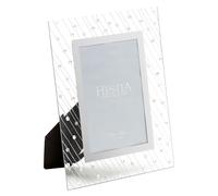 Hestia Mirror Glass Raindrop Design Frame 4" x 6"