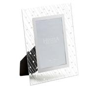 Hestia Mirror Glass Raindrop Design Frame 4" X 6"