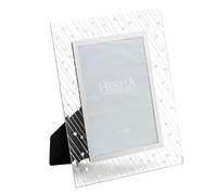 Hestia Mirror Glass Raindrop Design Frame 5" x 7"