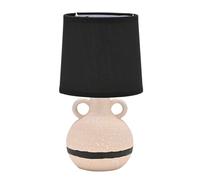 Hestia Natural and Black Vase Lamp
