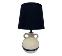 Hestia Natural & Black Vase Lamp 38Cm