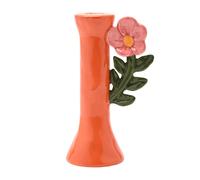 Hestia Orange Flower Candle Holder Multi One Size