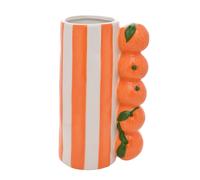 Hestia Orange Striped Vase Hestia Multicolor