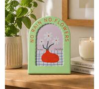 Hestia Pale Green Frame 4" X 6" - No Rain No Flowers Green