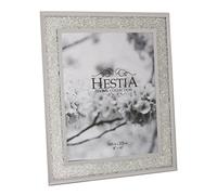 Hestia Photo Frame Crystal Edge with Silver Border 8" x 10" HE76980