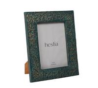 Hestia Photo Frame Teal With Gold Imprint - 5" X 7"