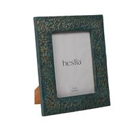 Hestia Photo Frame Teal With Gold Imprint - 5" X 7" Teal One Size