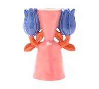 Hestia Pink Flower Candle Holder Multi