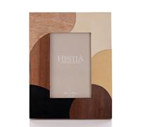 Hestia Resin, Mangowood & Brass Photo Frame 4" x 6"