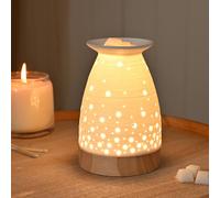Hestia Ribbed Aroma Lamp In White White