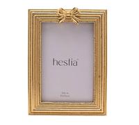 Hestia Ribbon Photo Frame 4" x 6" in Gold Hestia Gold