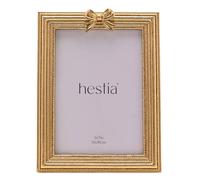 Hestia Ribbon Photo Frame 5" X 7" In Gold Gold
