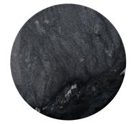Hestia Round Marble Placemat - Black Black