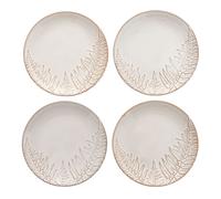 Hestia Set of 4 Debossed Fern Side Plates 17cm