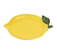 Set of 4 Lemon Plates Hestia Bright Yellow One Size
