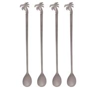 Hestia Set of 4 Long Mixing Spoons Palm Tree
