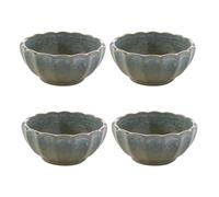 Hestia Set Of 4 Reactive Glaze Green Bowls In Light Green Light Green One Size