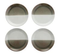 Hestia Set of 4 Reactive Glaze Grey Plates 23cm