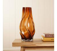 Hestia Swirl Vase In Brown Brown One Size