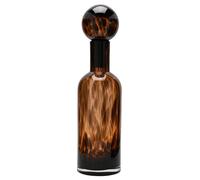 Hestia Tall Glass Bottle Shaped Ornament - Mocha Hestia Multicolor